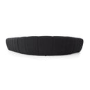 Black Tufted Sectional Sofa | OROA Modern Yolonda