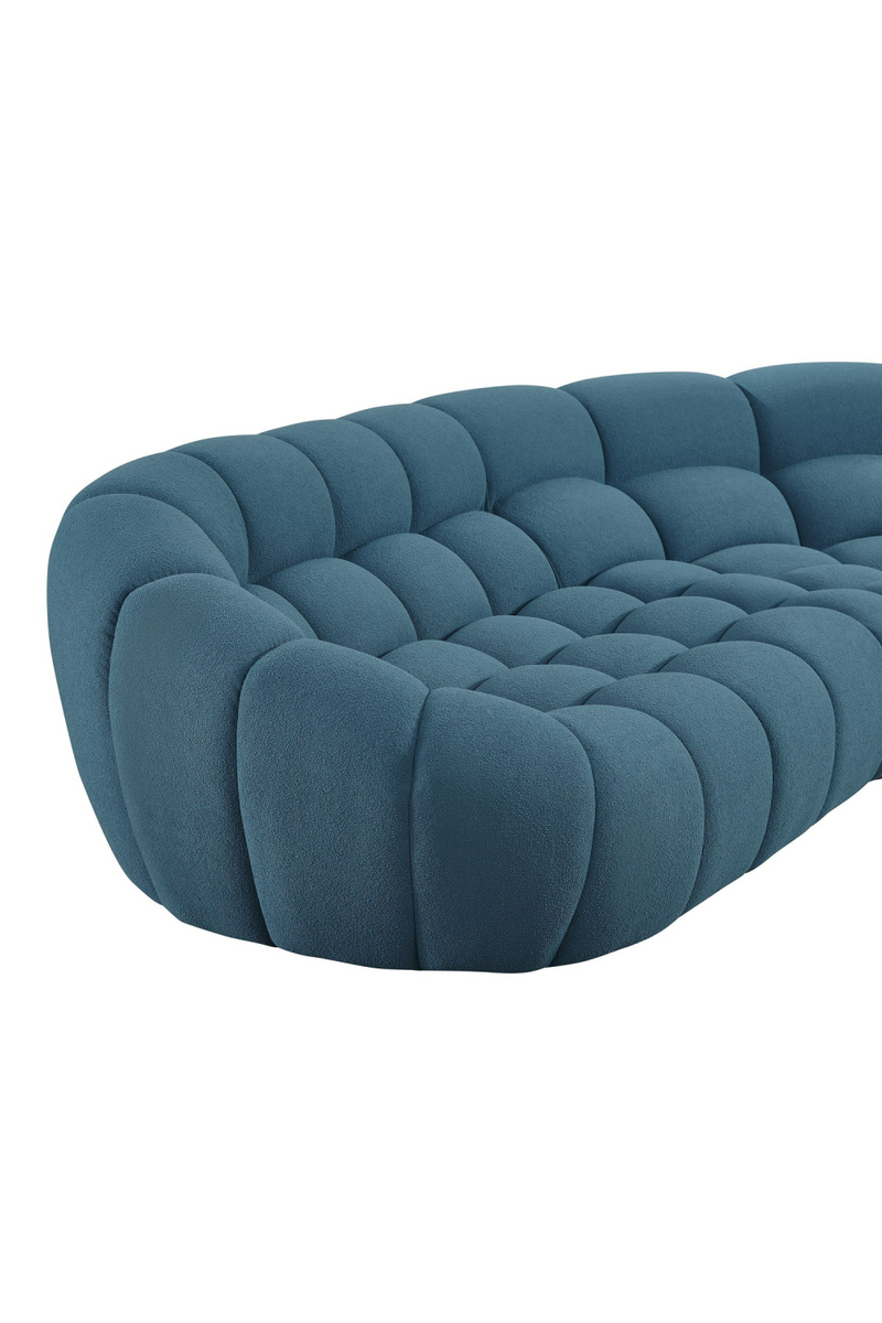 Tufted Teal Sectional Sofa | OROA Modern Yolonda | Oroatrade.com
