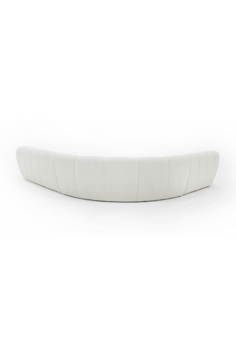 White Curved Sectional Sofa | OROA Modern Yolonda | Oroatrade.com