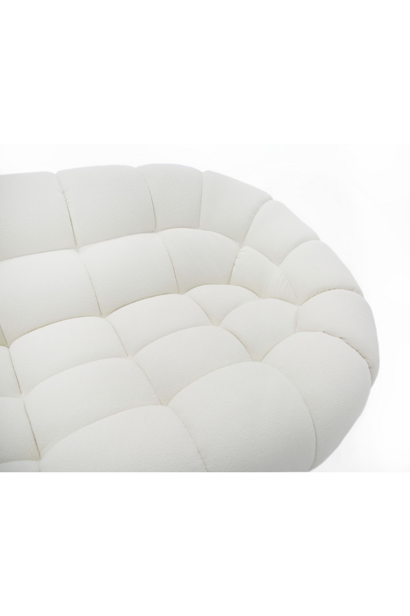 White Curved Sectional Sofa | OROA Modern Yolonda | Oroatrade.com