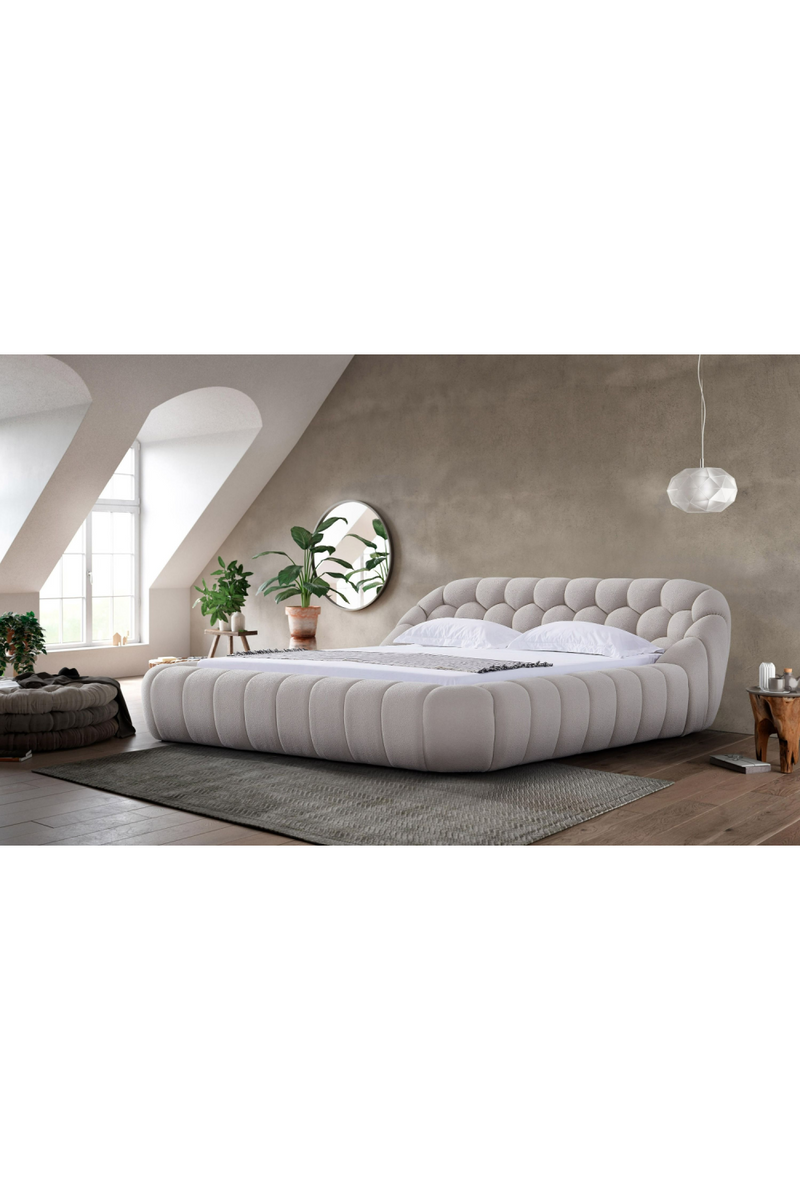 Hexagonal Tufted Queen Bed | OROA Modern Yolonda | Oroatrade.com