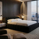 Hexagonal Tufted Queen Bed | OROA Modern Yolonda