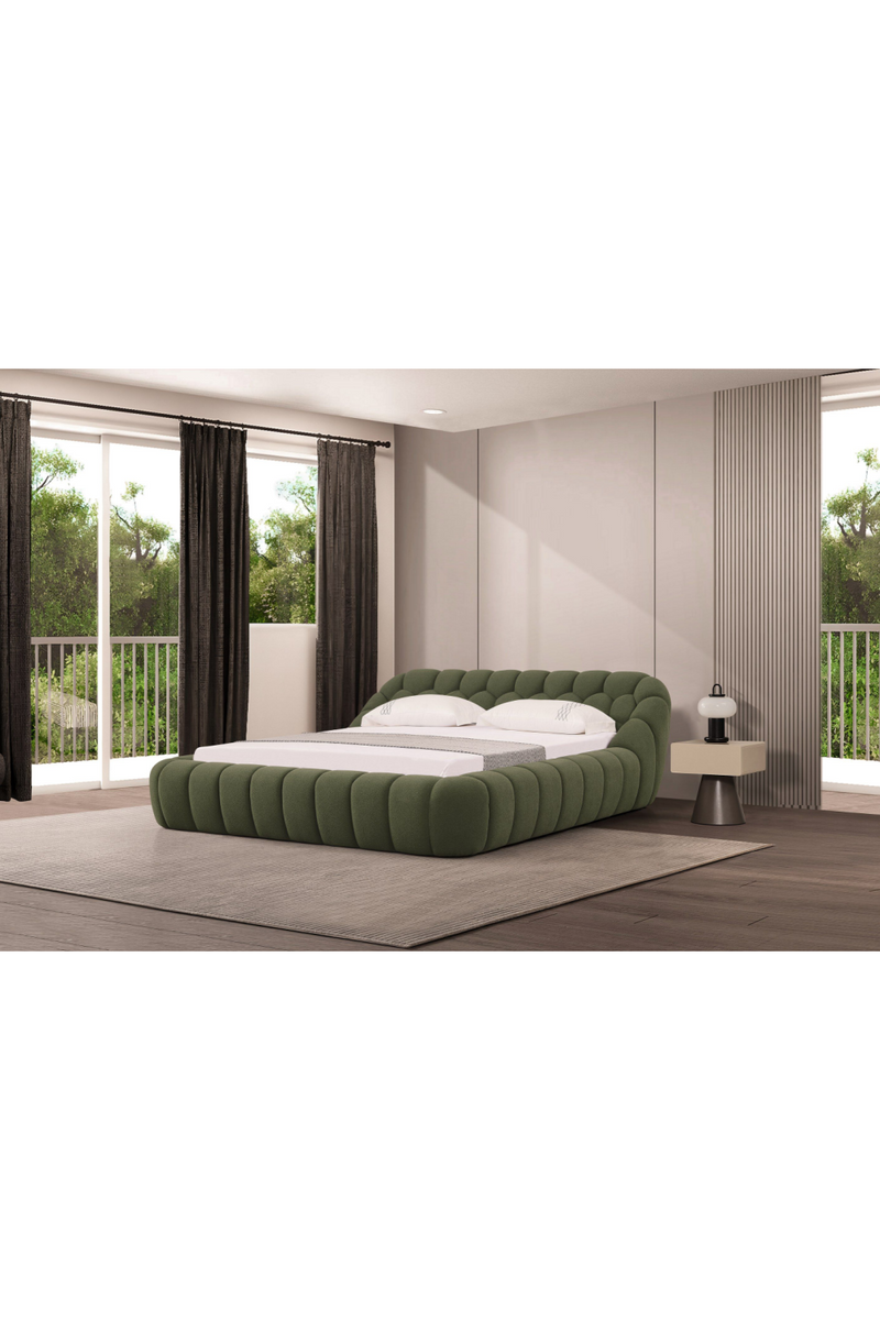 Hexagonal Tufted Queen Bed | OROA Modern Yolonda | Oroatrade.com