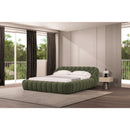 Hexagonal Tufted Queen Bed | OROA Modern Yolonda