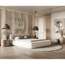 Hexagonal Tufted Queen Bed | OROA Modern Yolonda