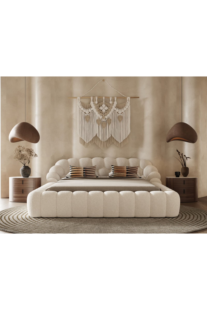 Hexagonal Tufted Queen Bed | OROA Modern Yolonda | Oroatrade.com