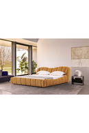 Upholstered Panel Camel Headboard Bed | OROA Modern Janine | Oroatrade.com