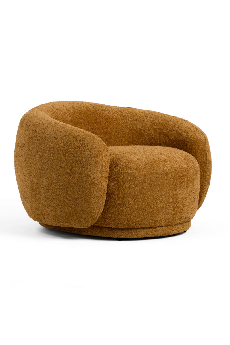Orange Swivel Accent Chair | OROA Modern Andrew | Oroatrade.com