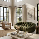 Hexagonal-Tufted Loveseat | OROA Modern Yolonda