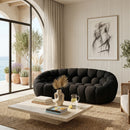 Hexagonal-Tufted Loveseat | OROA Modern Yolonda