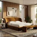 Fabric Upholstered Bed | OROA Modern Lambert