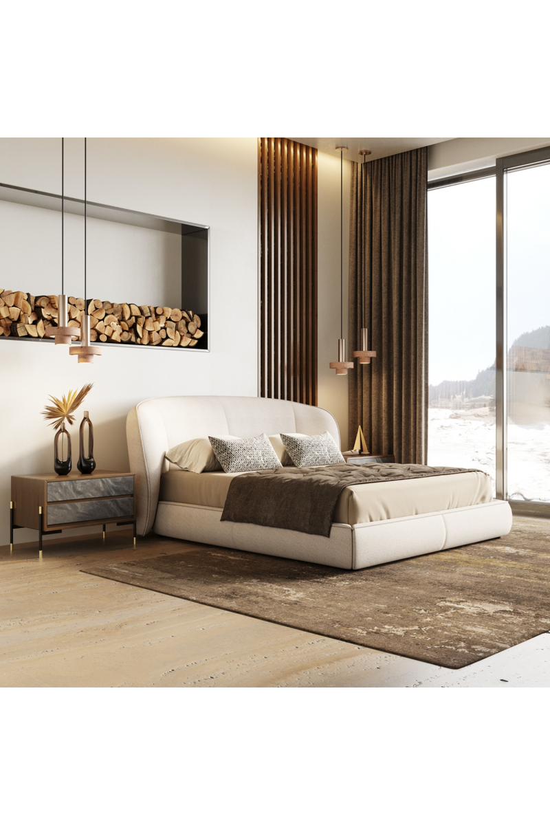 Fabric Upholstered Bed | OROA Modern Lambert | Oroatrade.com