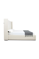White Teddy Fabric Bed | OROA Modern Byrne | Oroatrade.com