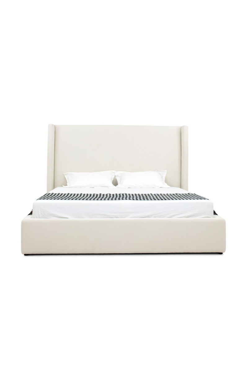 White Teddy Fabric Bed | OROA Modern Byrne | Oroatrade.com
