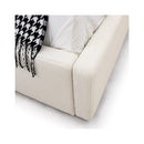 White Teddy Fabric Bed | OROA Modern Byrne | Oroatrade.com