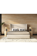 Beige Panel Headboard Bed | OROA Modern Byrne | Oroatrade.com