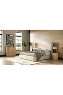 Beige Panel Headboard Bed | OROA Modern Byrne | Oroatrade.com