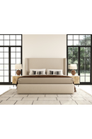 Beige Panel Headboard Bed | OROA Modern Byrne | Oroatrade.com
