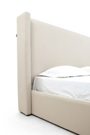Beige Panel Headboard Bed | OROA Modern Byrne | Oroatrade.com