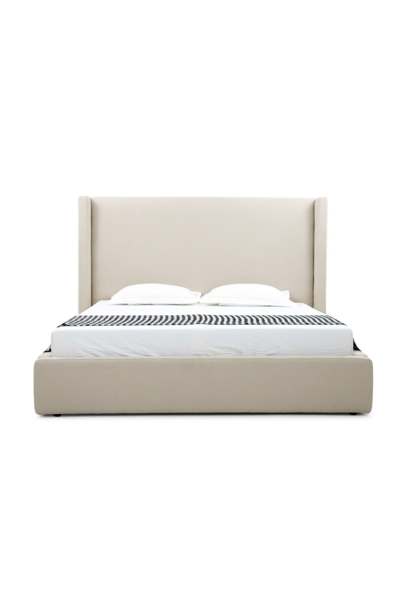 Beige Panel Headboard Bed | OROA Modern Byrne | Oroatrade.com