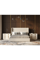 Beige Panel Headboard Bed | OROA Modern Byrne | Oroatrade.com