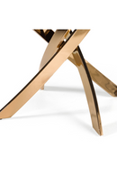 Textured Brown Glass Dining Table | OROA Modern Pyrite | Oroatrade.com