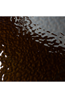 Textured Brown Glass Dining Table | OROA Modern Pyrite | Oroatrade.com