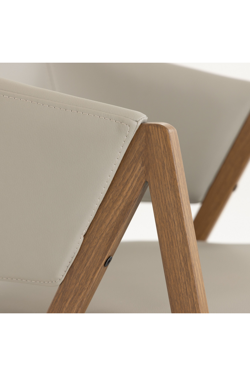 Curved Vegan Leather Dining Chairs (2) | OROA Modern Marcus | Oroatrade.com