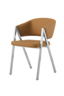 Curved Vegan Leather Dining Chairs (2) | OROA Modern Marcus | Oroatrade.com