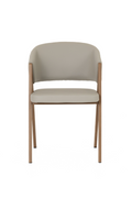 Curved Vegan Leather Dining Chairs (2) | OROA Modern Marcus | Oroatrade.com