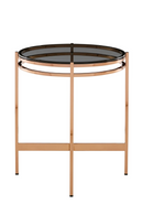 Smoked Glass Round End Table S | OROA Modern Bradford | Oroatrade.com