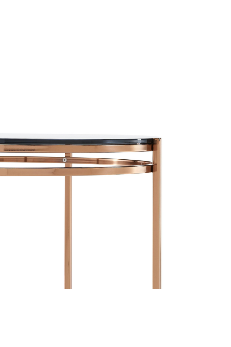 Smoked Glass Round End Table | OROA Modern Bradford | Oroatrade.com