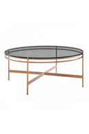 Round Smoked Glass Coffee Table | OROA Modern Bradford | Oroatrade.com