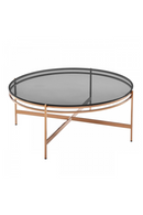 Round Smoked Glass Coffee Table | OROA Modern Bradford | Oroatrade.com