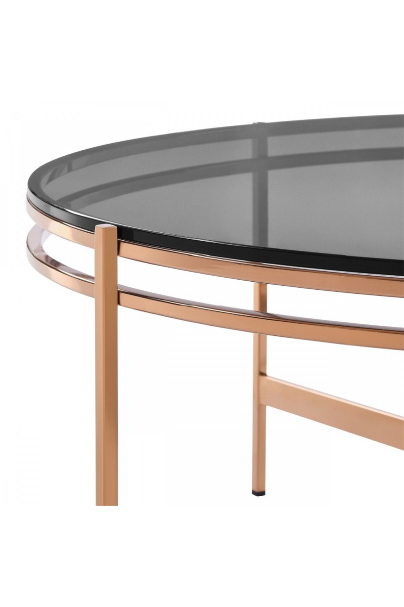 Round Smoked Glass Coffee Table | OROA Modern Bradford | Oroatrade.com
