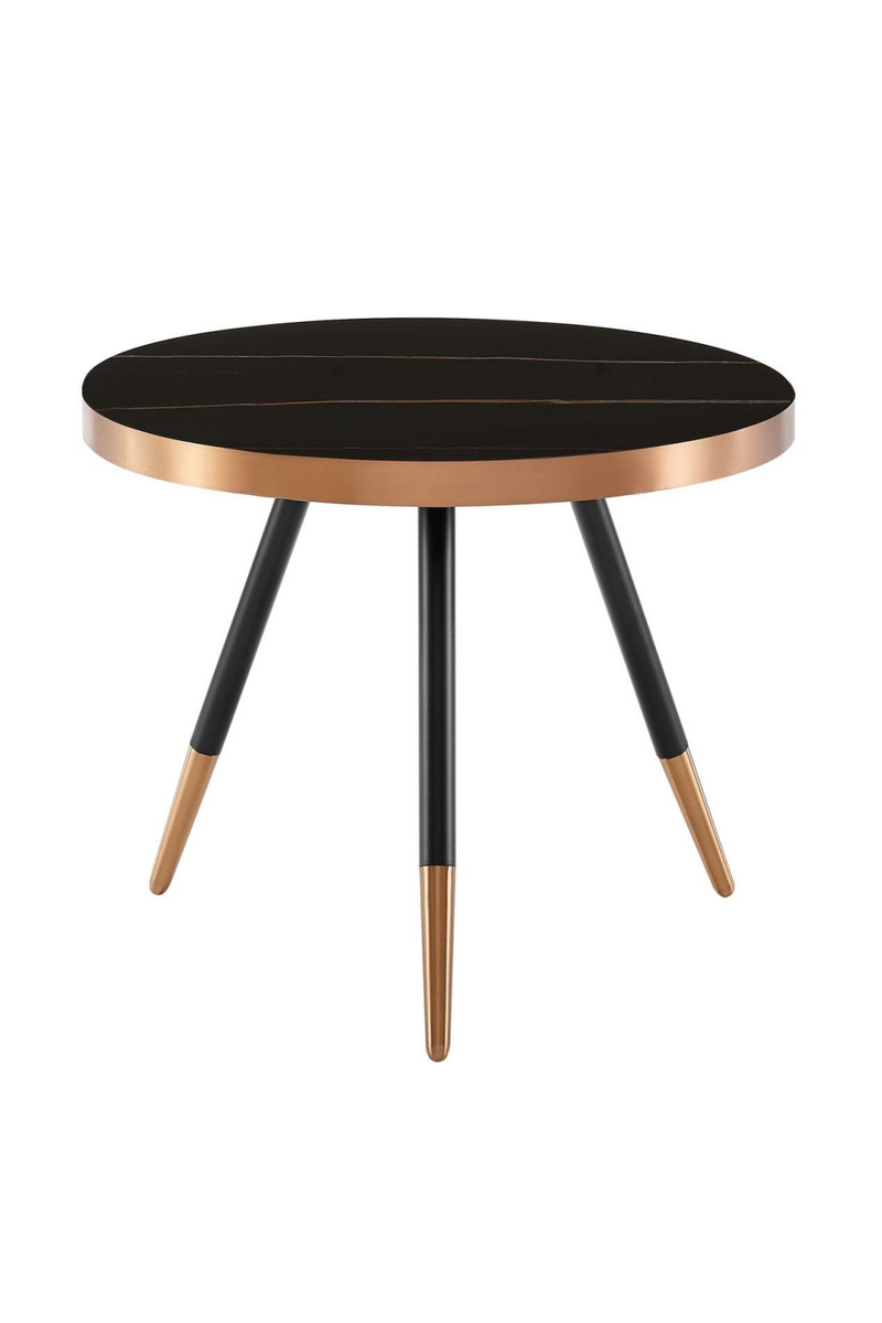 Round Black Ceramic Coffee Table S | OROA Modern Cayson | Oroatrade.com