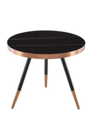 Round Black Ceramic Coffee Table S | OROA Modern Cayson | Oroatrade.com