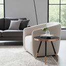 Round Black Ceramic Coffee Table S | OROA Modern Cayson | Oroatrade.com