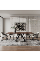 Wooden Top Industrial Dining Table | OROA Modern Keanna | Oroatrade.com