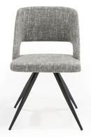 Cutout-Back Gray Dining Chairs (2) | OROA Modern Palmer | Oroatrade.com