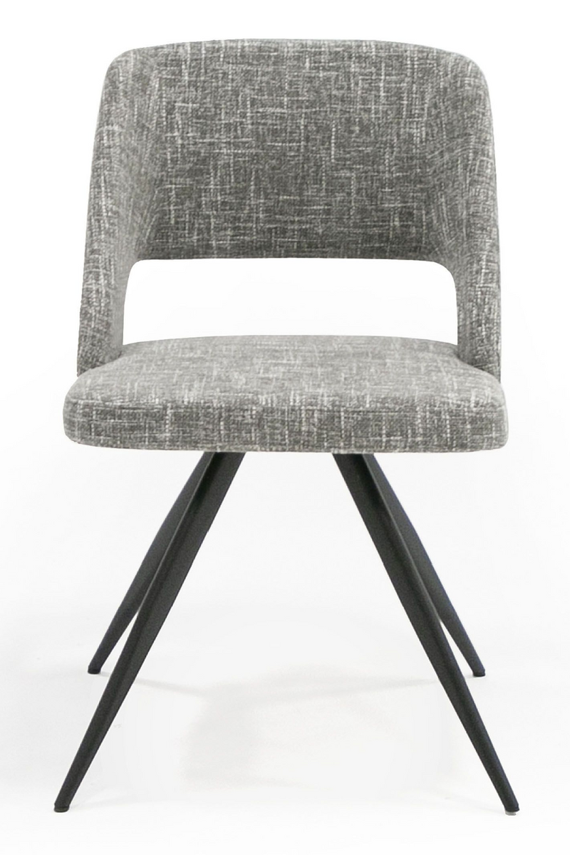 Cutout-Back Gray Dining Chairs (2) | OROA Modern Palmer | Oroatrade.com