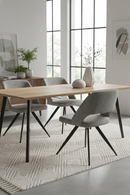 Cutout-Back Gray Dining Chairs (2) | OROA Modern Palmer | Oroatrade.com