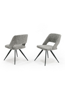 Cutout-Back Gray Dining Chairs (2) | OROA Modern Palmer | Oroatrade.com