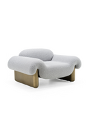Gray Rounded Arm Accent Chair | OROA Modern Imagine | Oroatrade.com