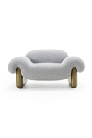 Gray Rounded Arm Accent Chair | OROA Modern Imagine | Oroatrade.com