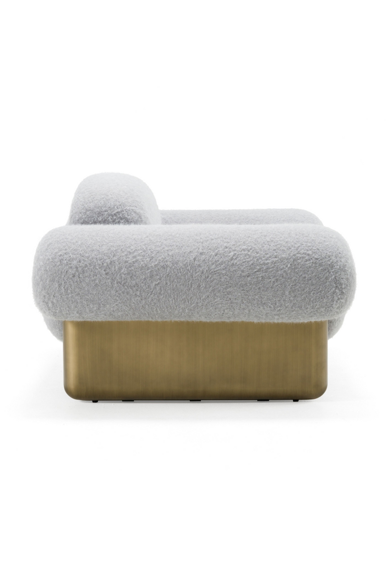 Gray Rounded Arm Accent Chair | OROA Modern Imagine | Oroatade.com