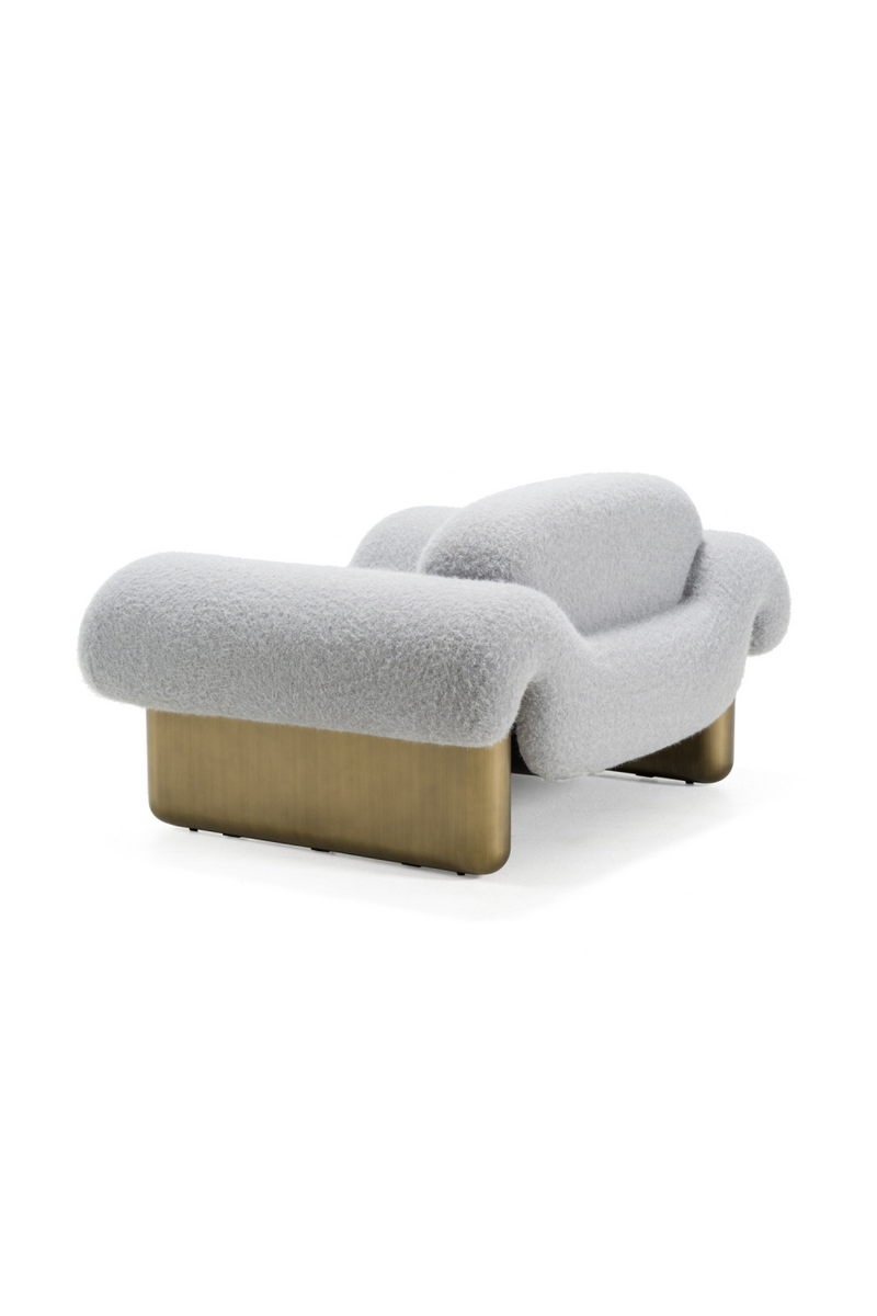 Gray Rounded Arm Accent Chair | OROA Modern Imagine | Oroatade.com