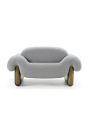 Gray Rounded Arm Accent Chair | OROA Modern Imagine | Oroatrade.com