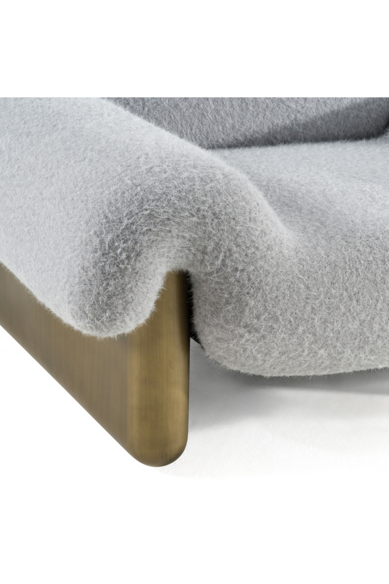 Gray Rounded Arm Accent Chair | OROA Modern Imagine | Oroatrade.com