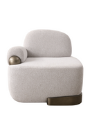 White Right-Armed Accent Chair | OROA Modern Rainier | Oroatrade.com